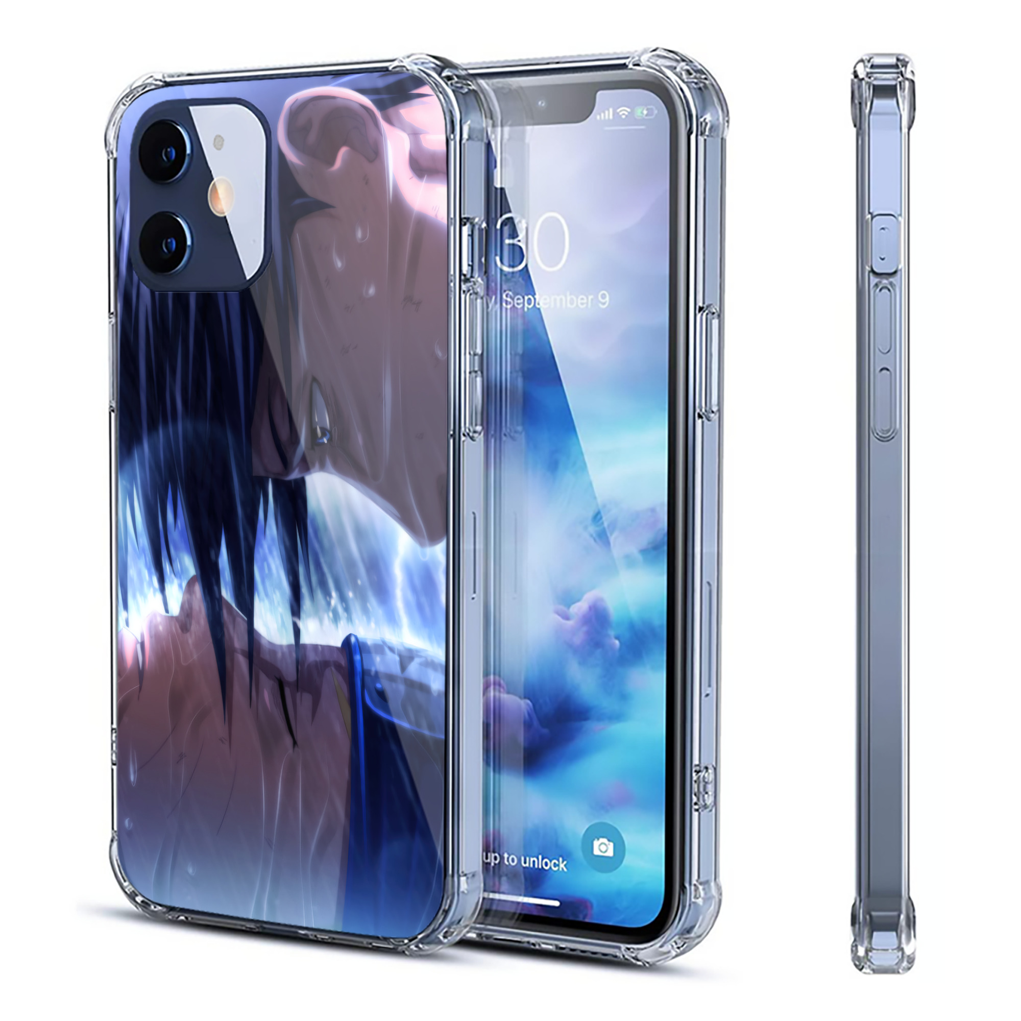 （画像用） NARUTO -ナルト- NARUTO -ナルト- 疾風伝 【iPhone 12シリーズ対応】透明スマホケース（クリアソフトケース）